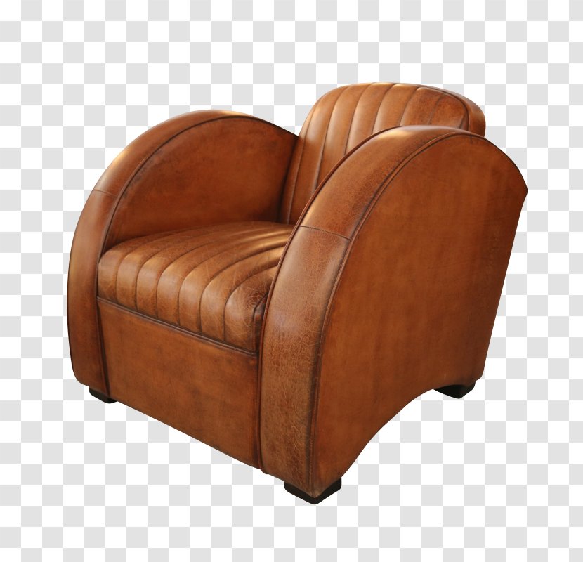 Club Chair Couch Wing Art Deco - Hardwood Transparent PNG