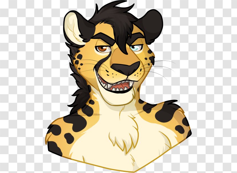 Whiskers Tiger Lion Cheetah Cat - Head Transparent PNG