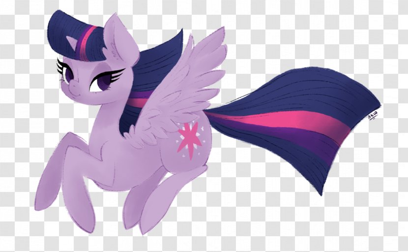 Twilight Sparkle Pony Rarity Purple Horse - Tail Transparent PNG