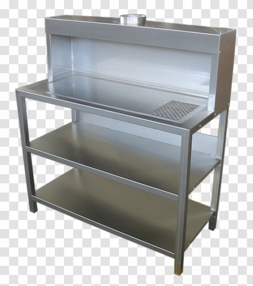 Table Shelf Industry Cleaning Steel - Shelving Transparent PNG
