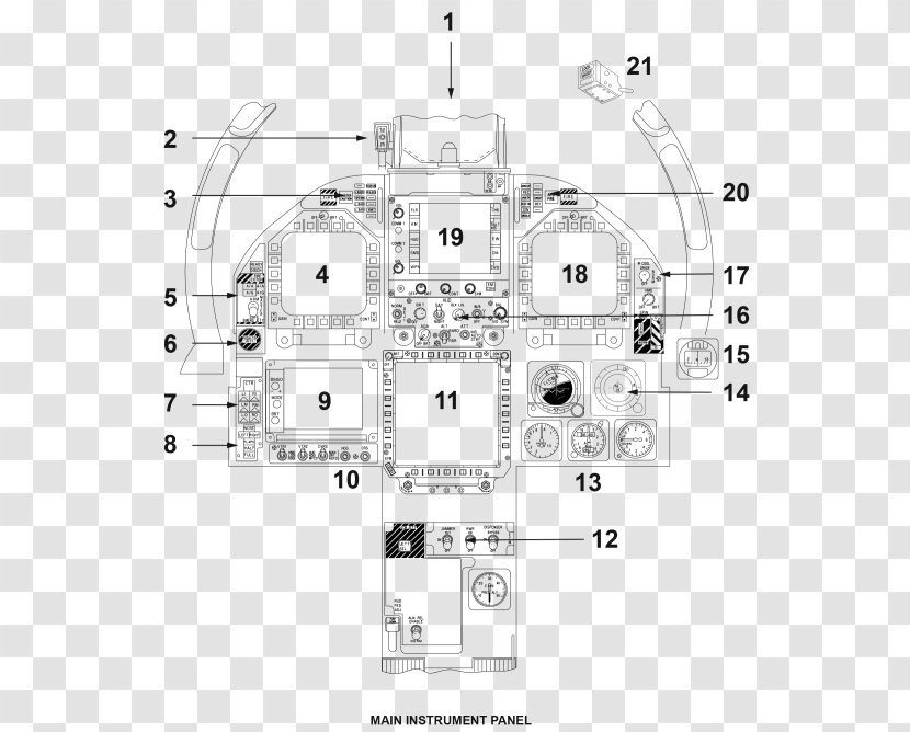 McDonnell Douglas F/A-18 Hornet Boeing F/A-18E/F Super General Dynamics F-16 Fighting Falcon Grumman F-14 Tomcat Cockpit - Monochrome - Airplane Transparent PNG