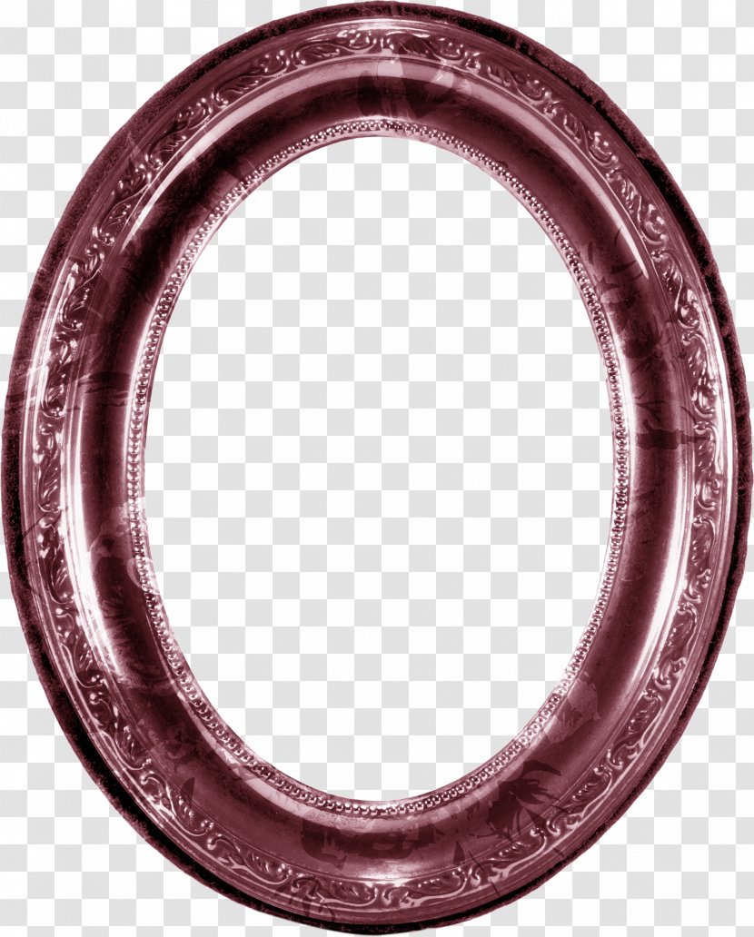 Picture Frame Portrait Stock Photography - Oval - Red Pattern Transparent PNG