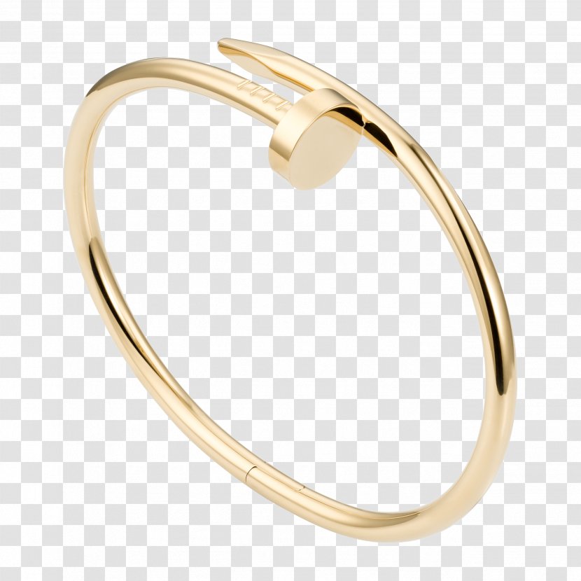 Love Bracelet Cartier Colored Gold - Jewellery Transparent PNG