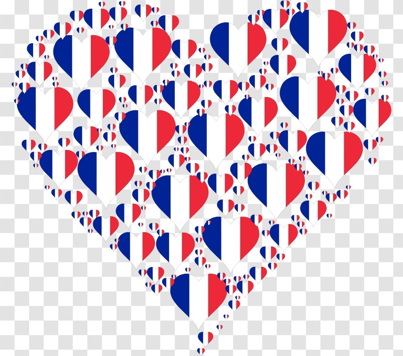 Flag Of France T-shirt Heart Clip Art - Flower Transparent PNG