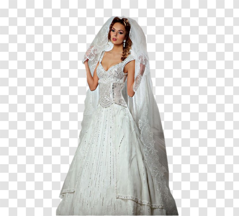 Bride Wedding Dress Veil Marriage - Heart - Weddings Married Transparent PNG