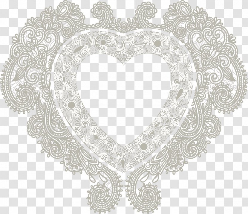 Image Blog Design Heart Illustration - Doily - Textile Transparent PNG