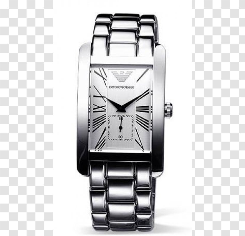 Armani Watch Clock Strap Fashion - Platinum Transparent PNG