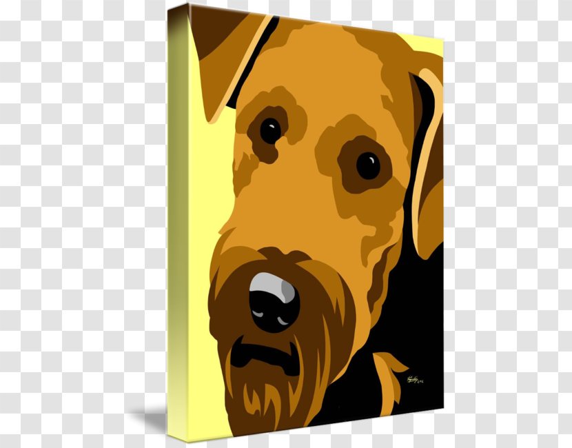 Dog Breed Airedale Terrier Puppy Snout - Art Transparent PNG