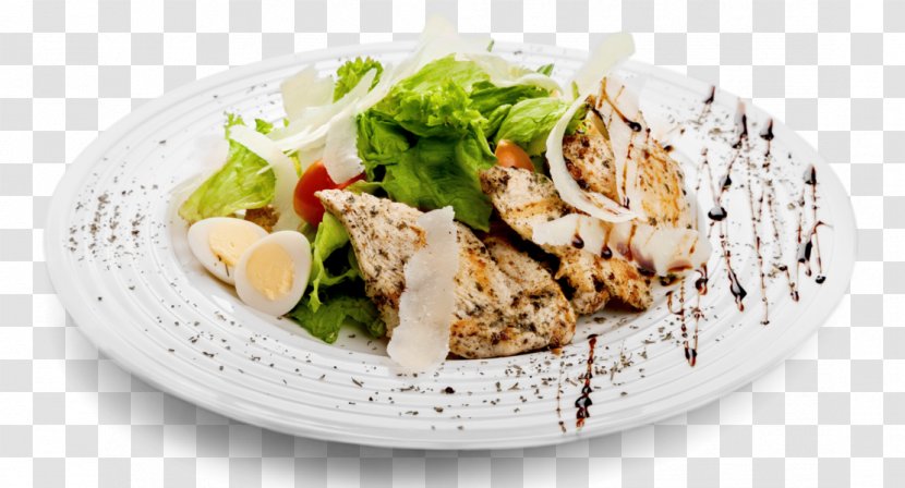 Food Chicken Salad Caesar Vegetarian Cuisine - Garnish Transparent PNG