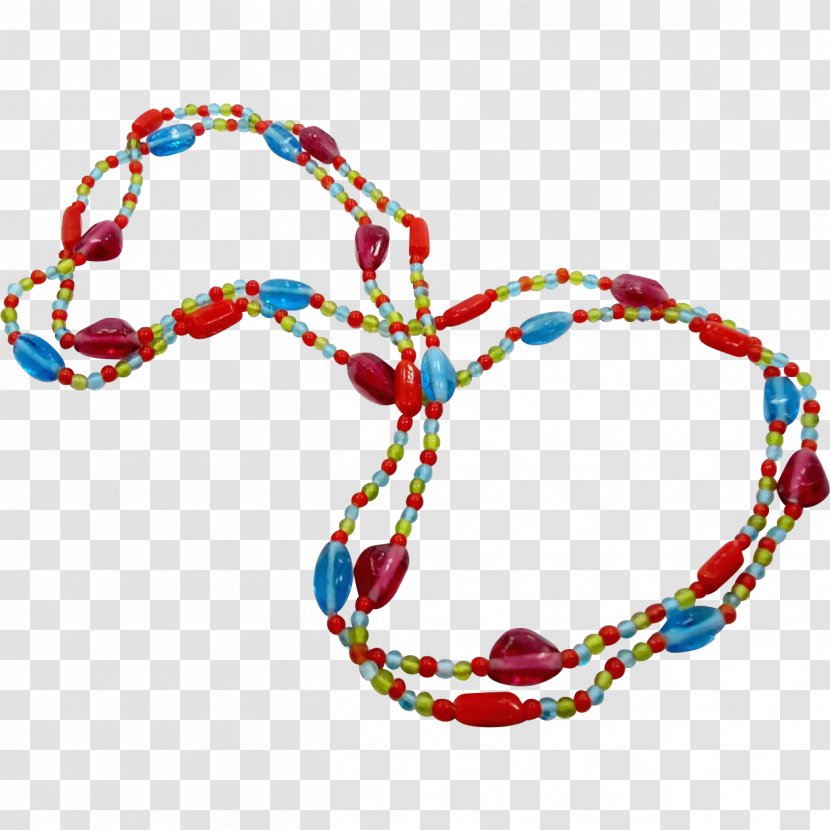 Bead Necklace Jewellery Glass Bracelet - Body Jewelry Transparent PNG