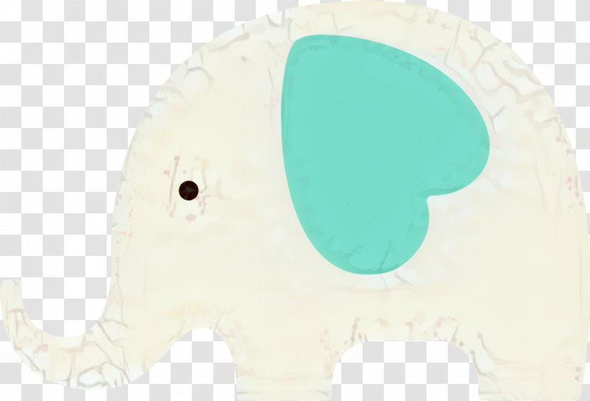 Indian Elephant - Turquoise Transparent PNG