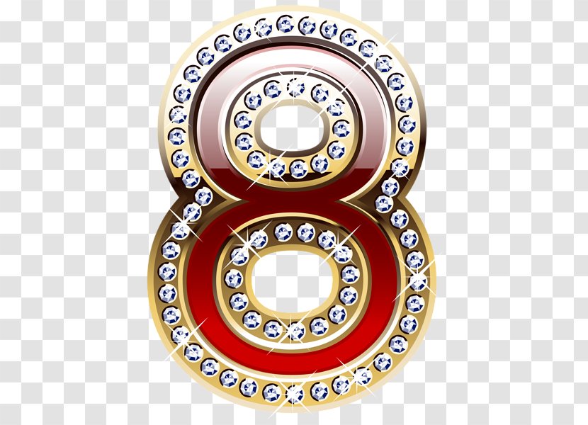 Gold Number - Computer Font - Openoffice Draw Transparent PNG