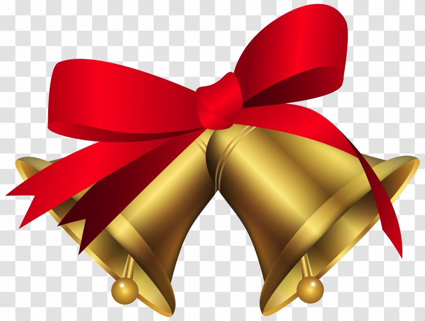 Christmas Gift Clip Art - Ribbon - Bell Transparent PNG