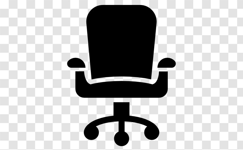 Table Office & Desk Chairs Furniture - Black And White - Chair Vector Transparent PNG