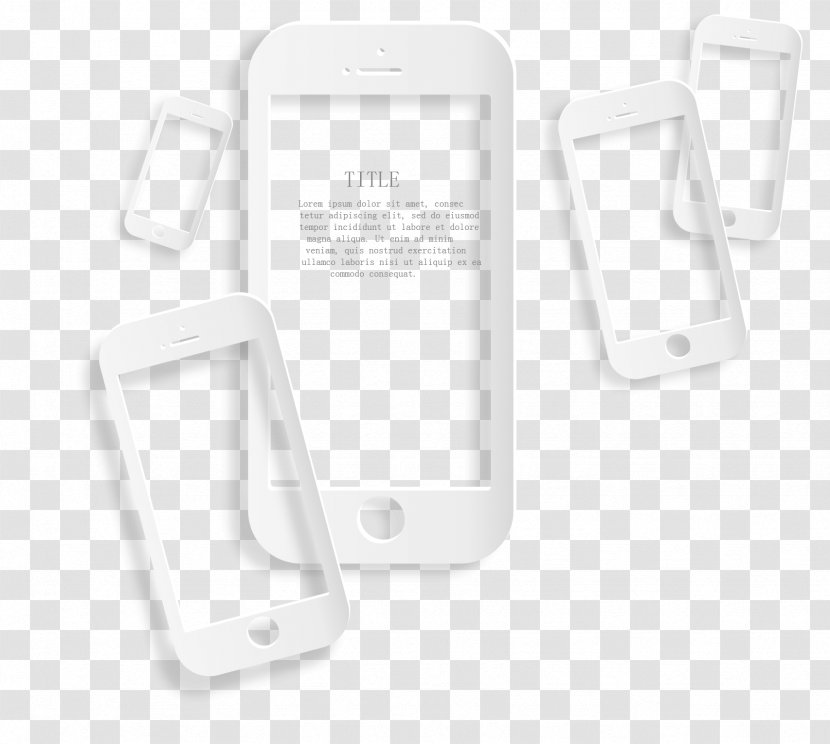 Paper Pattern - White - Cell Phone Profile Material Transparent PNG