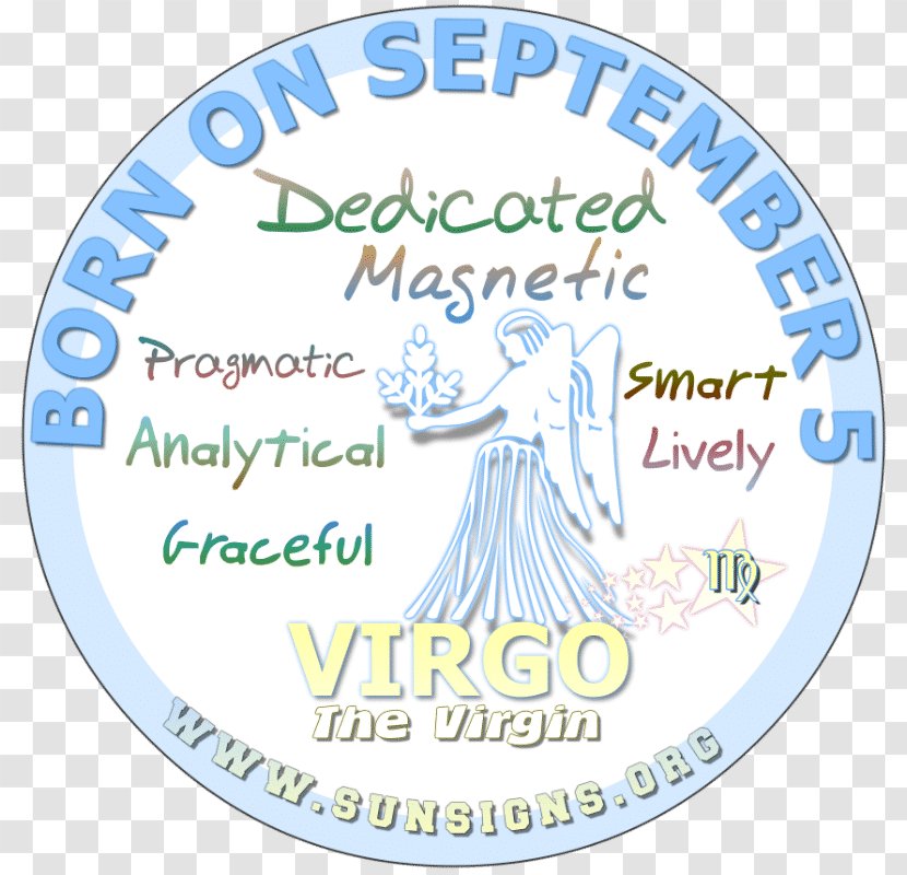 Astrological Sign Zodiac Horoscope Virgo Sun Astrology - 5th Birthday Transparent PNG