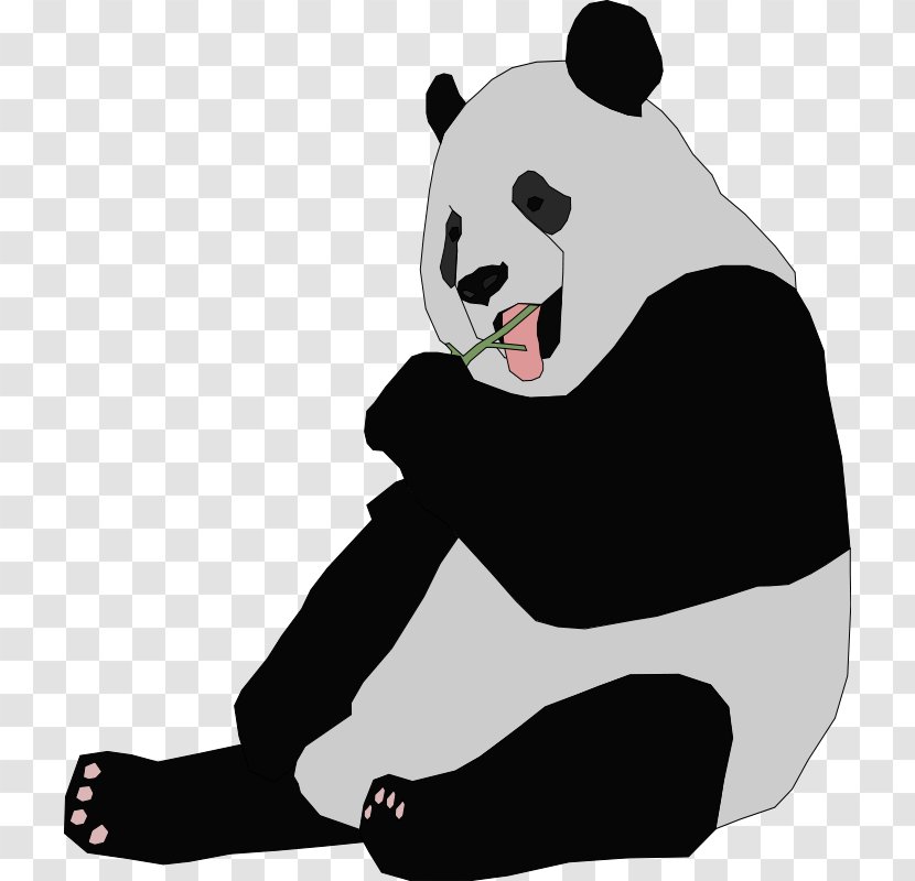 Giant Panda Bear Red Clip Art - Pixabay - Cliparts Transparent PNG