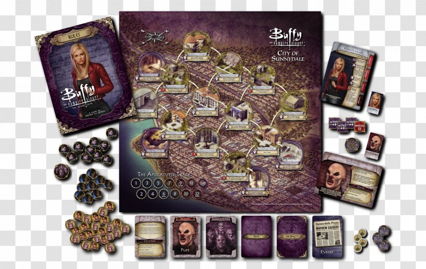 Buffy Summers Angel Slayer Board Game - Games Transparent PNG