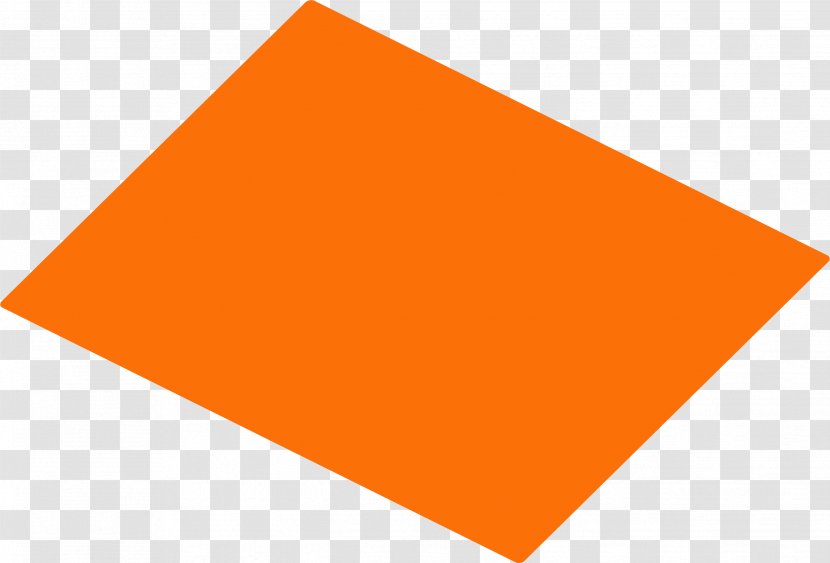 Shape Orange Yellow Clip Art - Rhombus - Color Changeable Transparent PNG