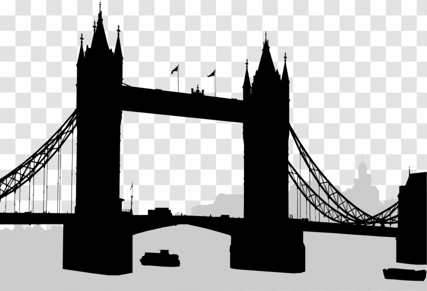 London Bridge Tower Of Millennium Bridge, Westminster - Cable Stayed - Landmarks Transparent PNG