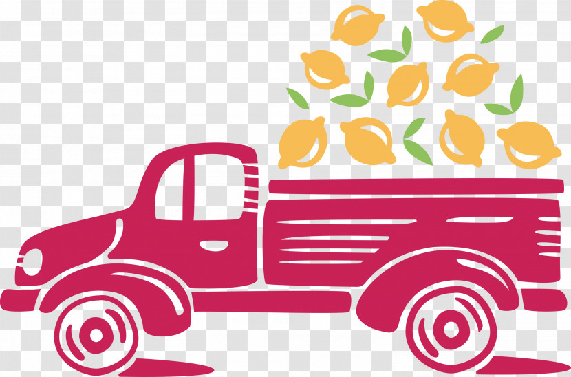 Lemon Truck Autumn Fruit Transparent PNG