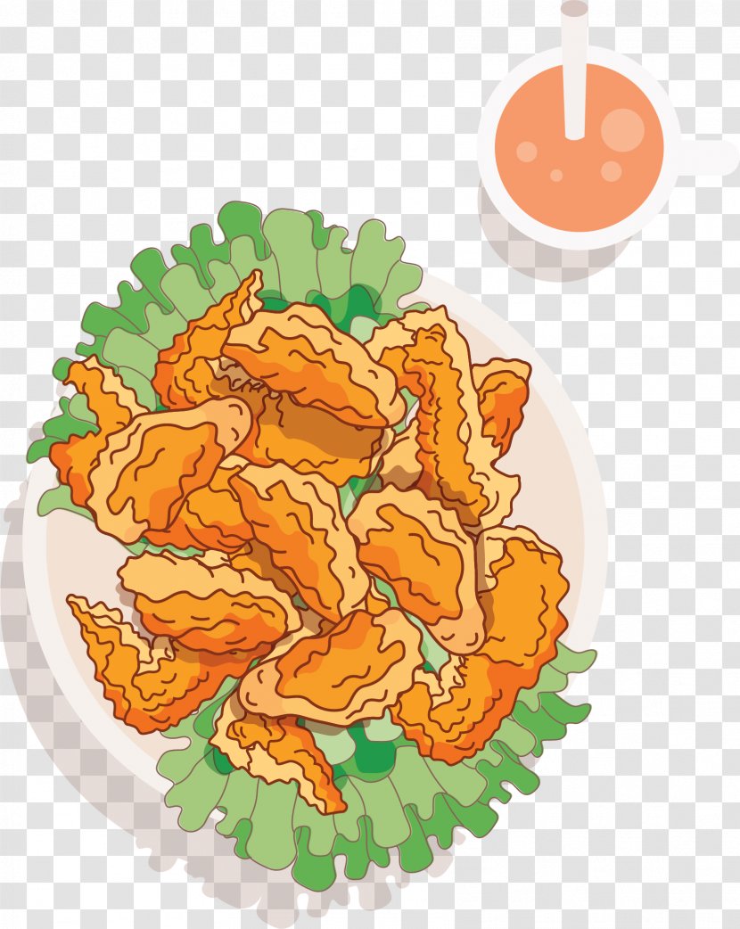 Fried Chicken Buffalo Wing Junk Food French Fries - Cuisine - Wings Legs Transparent PNG