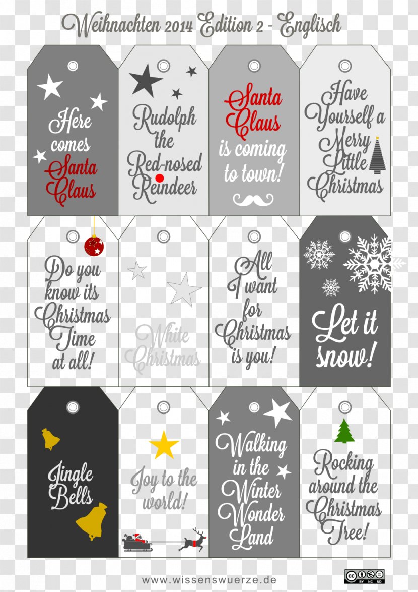 Template Christmas Label Paper Gratis Transparent PNG