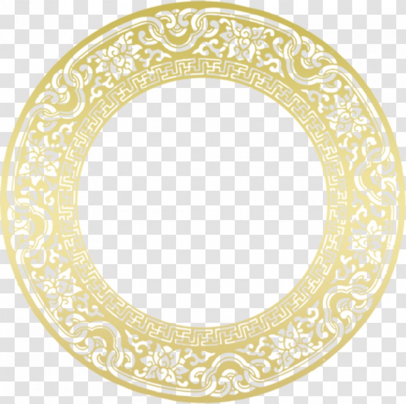 Papercutting Chinese New Year Clip Art - Oval Transparent PNG