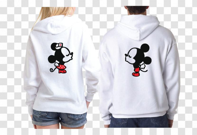 T-shirt Mickey Mouse Minnie Hoodie Bluza - Sleeve Transparent PNG