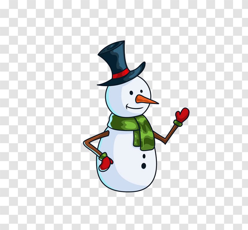 Printed T-shirt Snowman Cartoon - Christmas Ornament Transparent PNG