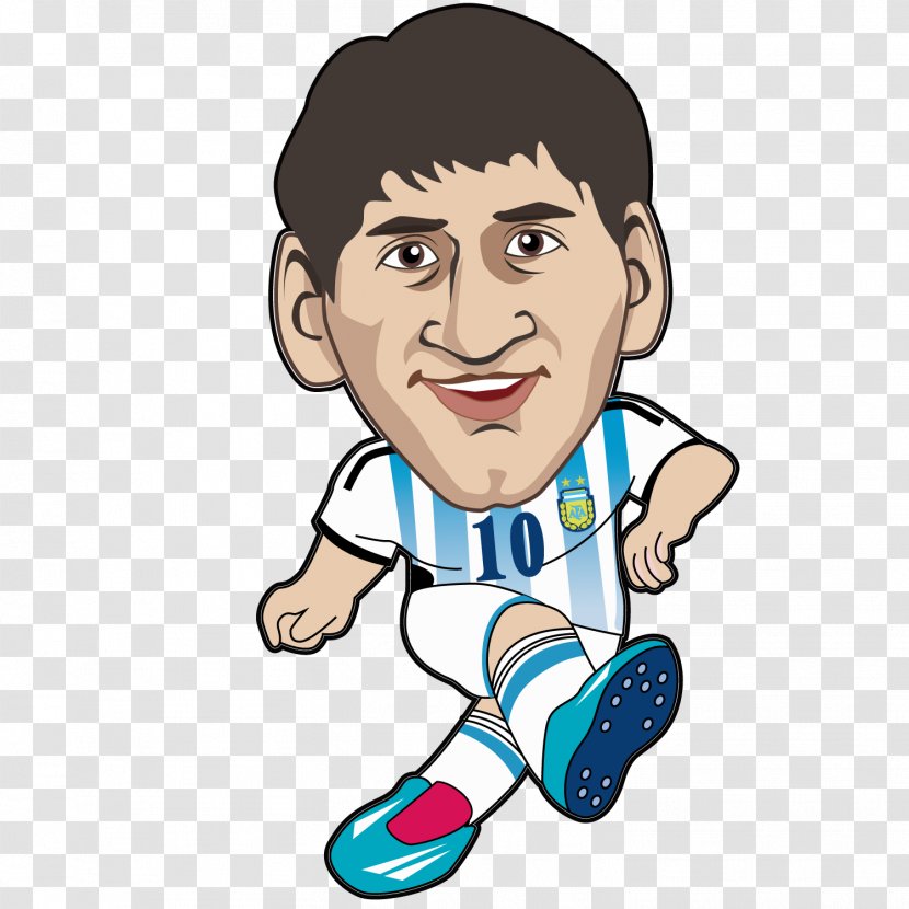 Lionel Messi FC Barcelona Argentina National Football Team La Liga Player - Heart - Happy Cartoon Man Transparent PNG