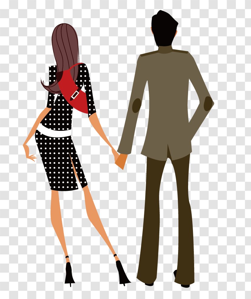 Roppongi Friendship Tag Facebook - Frame - Comics Couple Holding Hands Transparent PNG