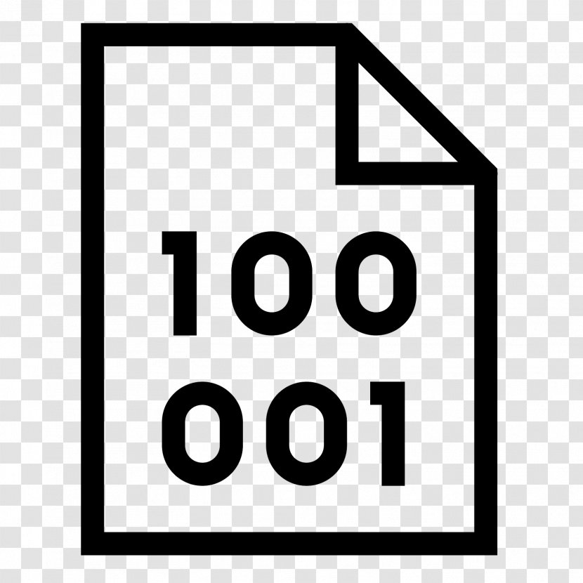 Binary File Number Code Clip Art - Area - Icon Transparent PNG
