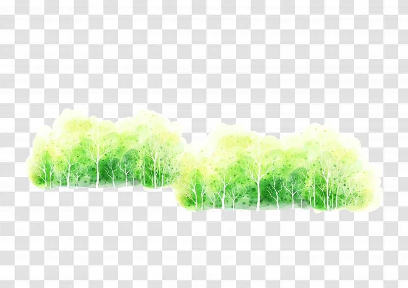 Tree Euclidean Vector Computer File - Plant - A Row Of Trees Transparent PNG