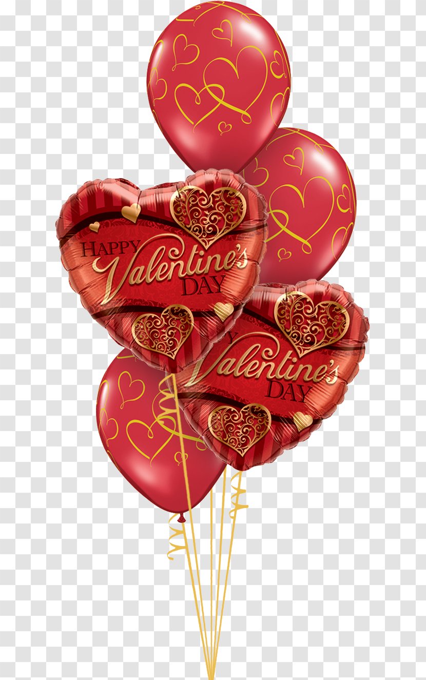 Balloons Delivered Valentine S Day Flower Bouquet Balloon Release Valentines Party Transparent Png