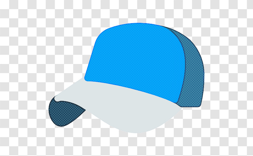 Blue White Clothing Cap Turquoise Transparent PNG