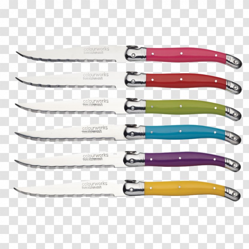 Steak Knife Kitchen Craft Colourworks Dinner Knives Cutlery Transparent PNG
