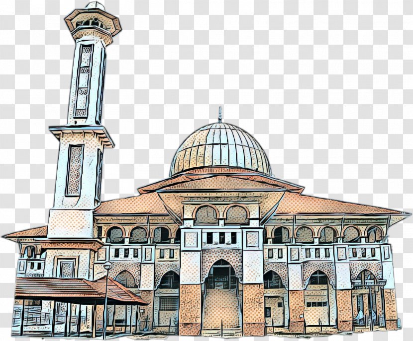 Mosque Background - Pop Art - Mission Shrine Transparent PNG