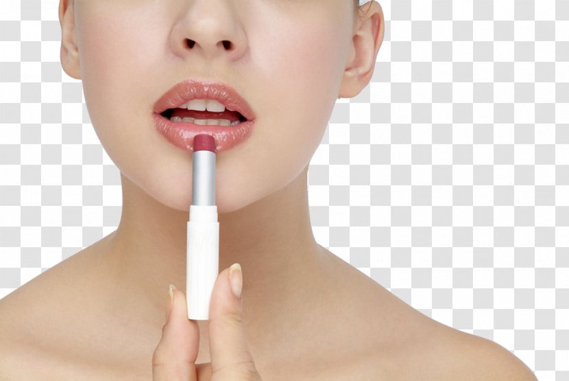 Lip Balm Lipstick Make-up Cosmetics - Facial Tissue - Lips Female Model Transparent PNG