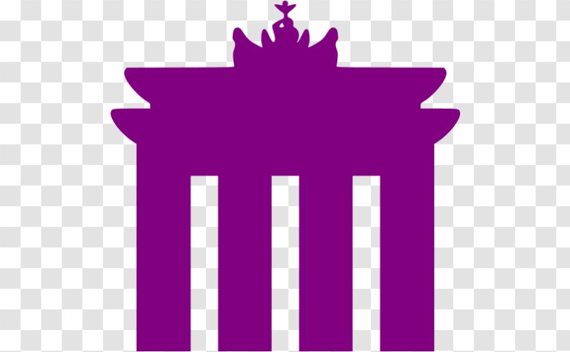 Brandenburg Gate An Der Havel Clip Art - Violet - Symbol Transparent PNG
