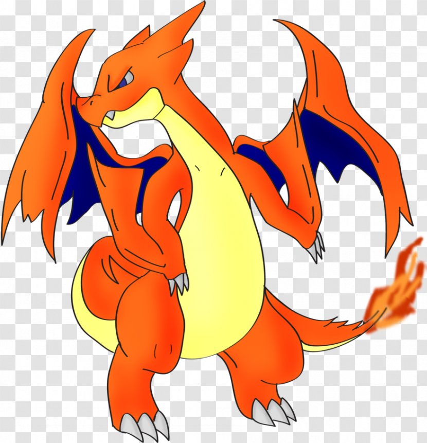 Charizard Dragon Pokémon Houndoom Clip Art - Cartoon Transparent PNG