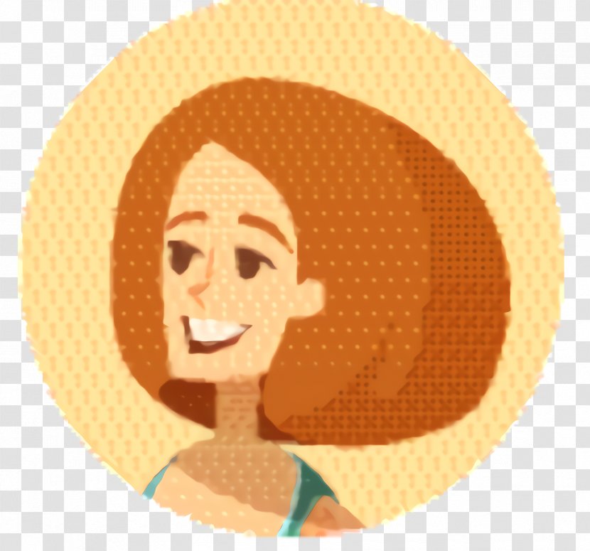 Orange Background - Cartoon - Tableware Smile Transparent PNG