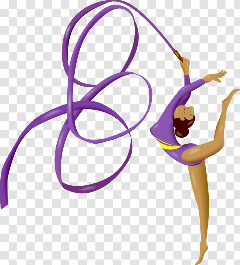 Rhythmic Gymnastics Ribbon Artistic - Arm Transparent PNG