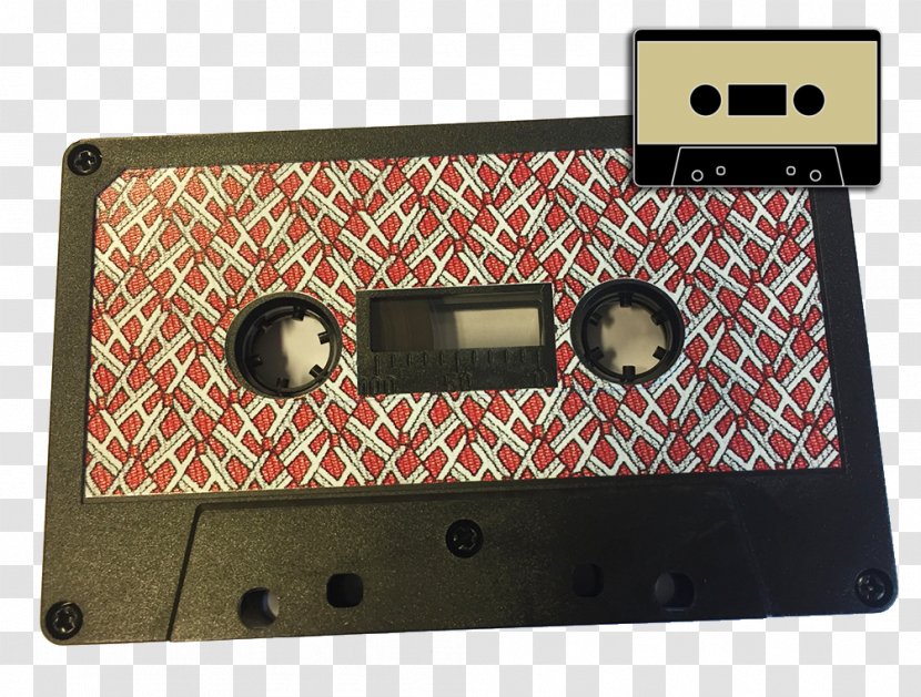 Compact Cassette J-card Electronics Color Printing - Sticker - Impression Transparent PNG