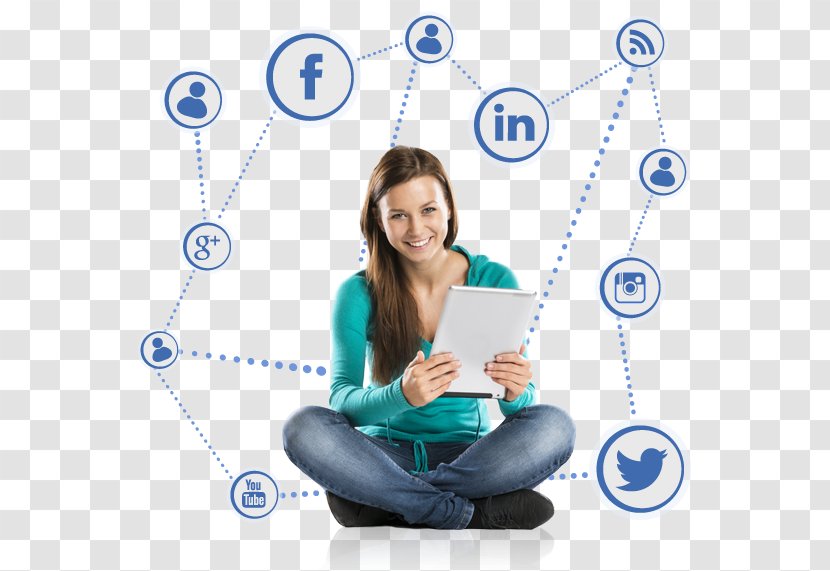 Social Media Digital Marketing Internet Access Computer Network - Blue - Lincolnway Community High School District 210 Transparent PNG