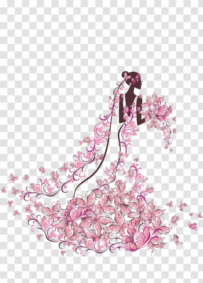 Wedding Invitation Bride - Lilac Transparent PNG