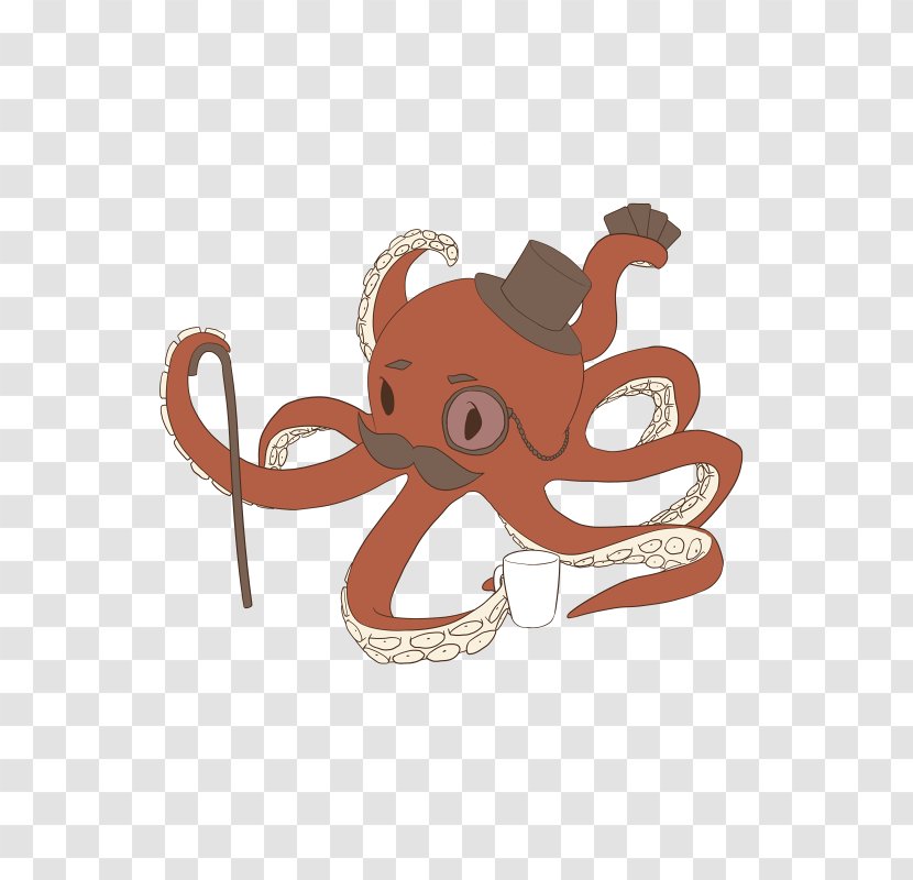 Octopus Animated Cartoon - Design Transparent PNG