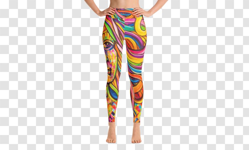 Yoga Pants Leggings Capri Waistband - Clothing - Rainbow Hair Transparent PNG
