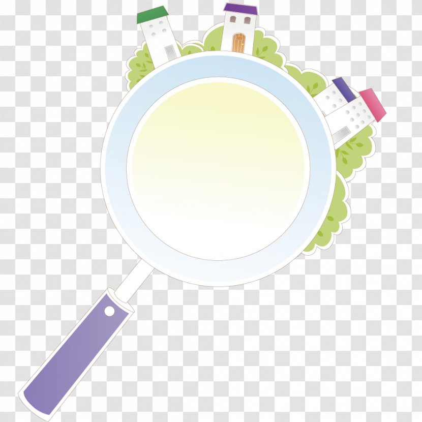 Magnifying Glass Drawing - Gratis - Building On The Transparent PNG
