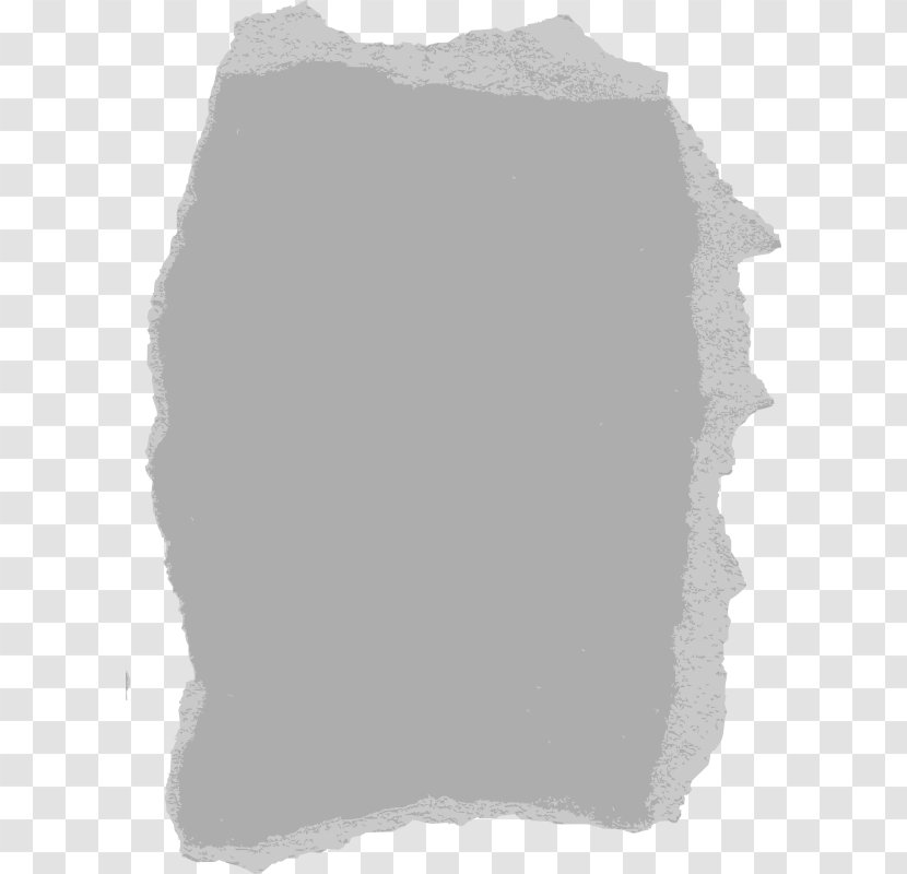 White Rectangle Black Pattern - Ripped Paper Transparent PNG